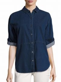 Eileen Fisher Organic Cotton Denim Shirt at Amazon